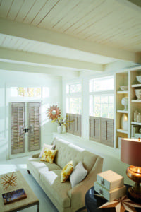 Wooden Shutters in a little cottage house