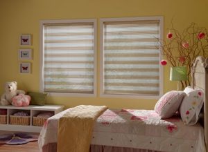 Window blinds in a child's room in St Louis MO