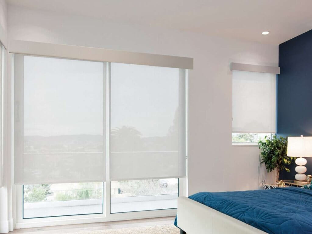 Roller Shades on a sliding doors