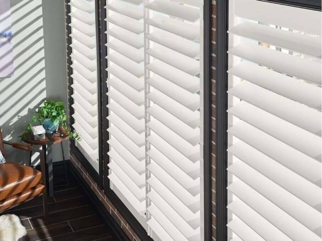Wood Shutters in a living room