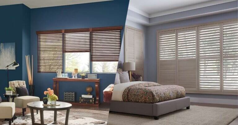 Wood Blinds vs. Wood Shutters Feature Image