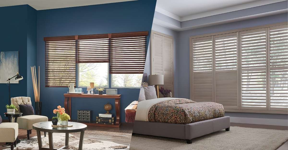 Wood Blinds vs. Wood Shutters Feature Image